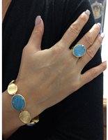 Anello Marco Bicego Donna Lunaria in Oro giallo Acquamarina AB565-AQD - AB565-AQD